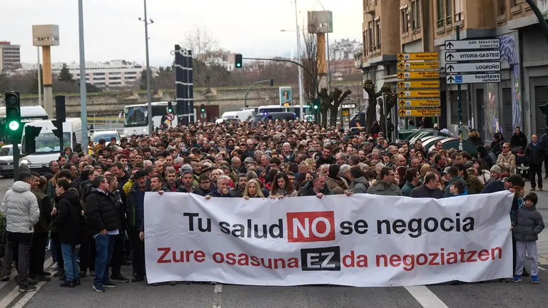 Manifestaci&oacute;n convocada por UAGN y EHNE Nafarroa en defensa del sector primario y en contra del acuerdo entre la UE y Mercosur. I&Ntilde;IGO ALZUGARAY