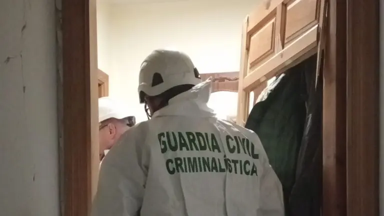 Investigaci&oacute;n en una explosi&oacute;n ocurrida en una vivienda de Obanos. GUARDIA CIVIL