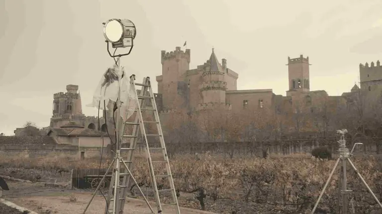 Exteriores del Castillo de Olite donde se han grabado diferentes escenas de la pel&iacute;cula Crave. ROC&Iacute;O SABI&Aacute;N
