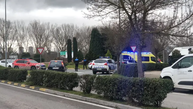 Imagen del accidente ocurrido esta tarde. CEDIDA