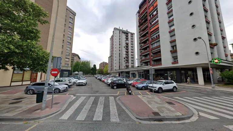 Imagen del aparcamiento de la plaza Orden de Malta. AYUNTAMIENTO DE PAMPLONA