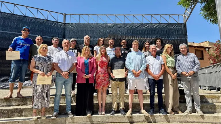Entrega de los diplomas del taller empleo Arguedas 2025. AYUNTAMIENTO DE ARGUEDAS