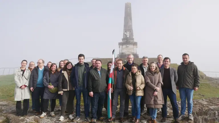 Homenaje del PNV a Manuel de Irujo en Maya. PNV