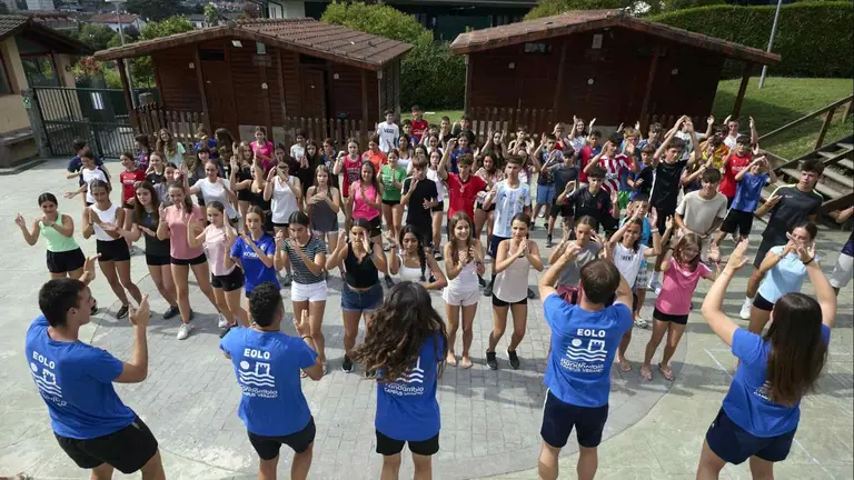 Colonias de Fuenterrabia organizadas por la Fundaci&oacute;n Caja Navarra en Hondarribia.