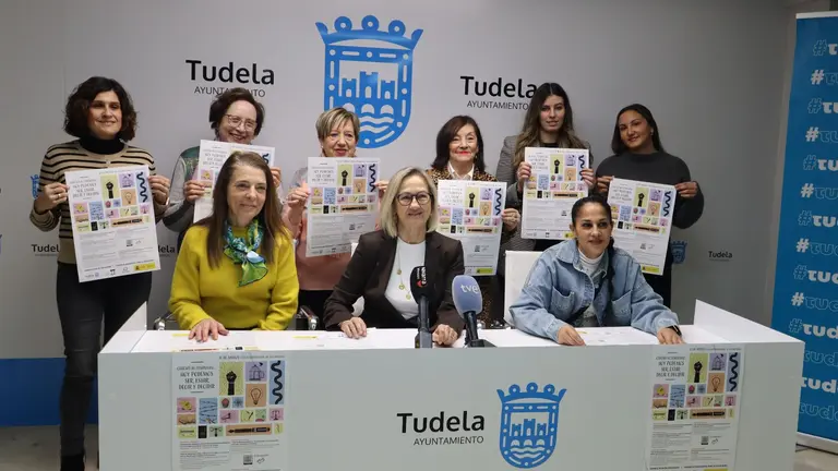 Presentación del programa para el 8M. AYUNTAMIENTO DE TUDELA