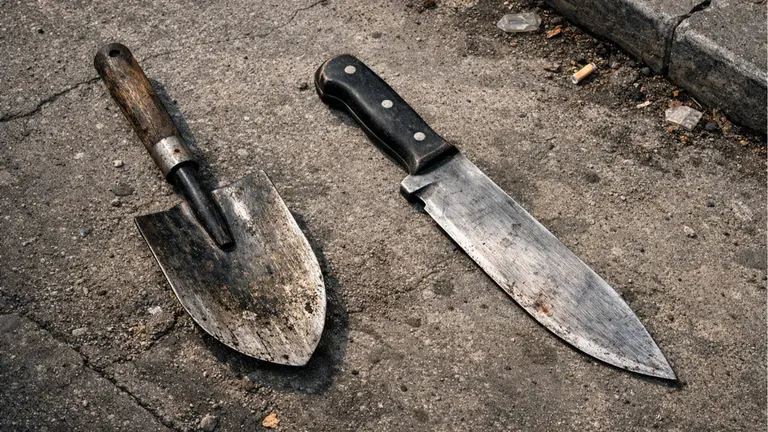 Imagen de archivo de una pala y un cuchillo generada con inteligencia artificial. CHAT GPT