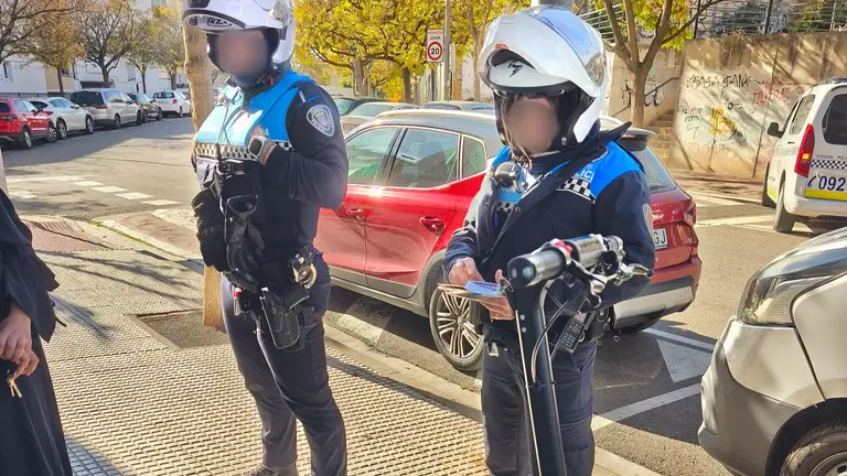 Intervenci&oacute;n de un patinete por parte de la Polic&iacute;a Local de Tudela