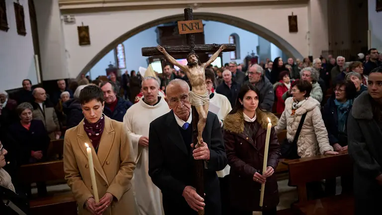 Renovaci&oacute;n del Voto de las Cinco Llagas por parte de la Coporaci&oacute;n Municipal de Pamplona. PABLO LASAOSA