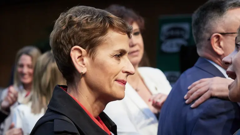 La presidenta del Gobierno de Navarra y secretaria general del PSN, María Chivite.
- EDUARDO SANZ-EUROPA PRESS