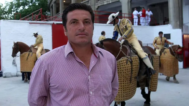 Alfonso V&aacute;zquez, mayoral de Fuente Ymbro, en una de sus primeras visitas a Pamplona como mayoral de la ganader&iacute;a.