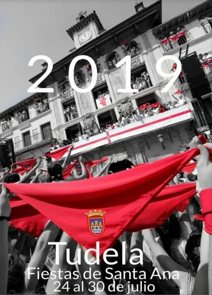 Uno a uno, así son los 6 carteles finalistas para anunciar las fiestas de Santa Ana en Tudela