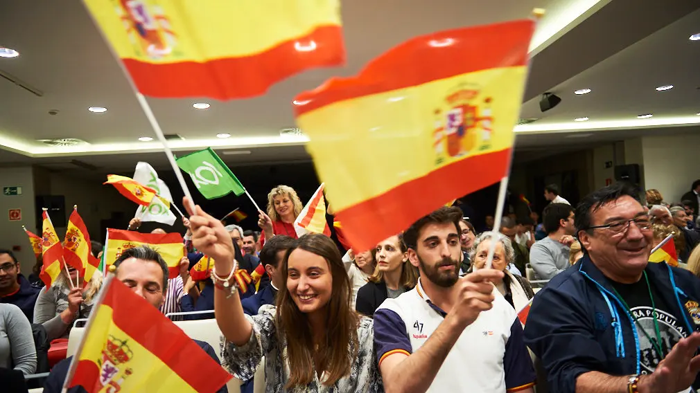 Las imágenes del acto central de Vox en Pamplona: el acto central de la formación de Abascal en Navarra 