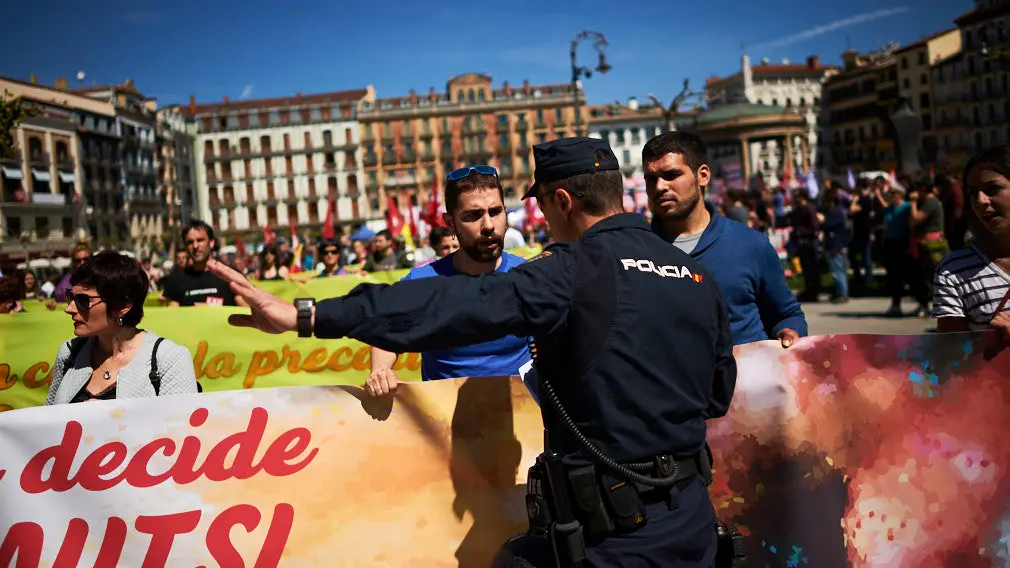 GALERÍA - Las imágenes más curiosas del 1 de mayo en Pamplona