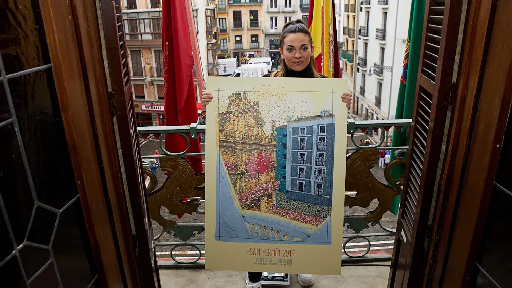 La burladesa Edurne Taínta será la encargada de llevar San Fermín por el mundo con su cartel