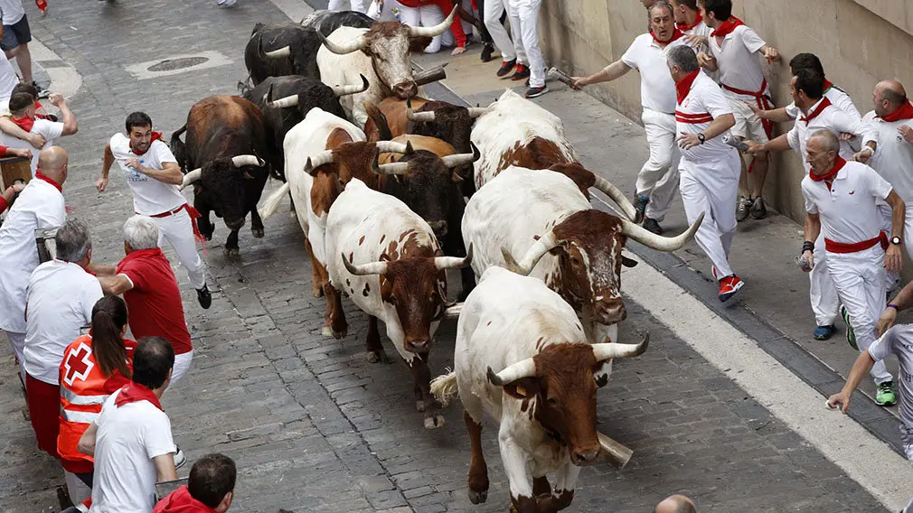 Los Cebada Gago vuelan en el segundo encierro: así han sido las carreras por las calles de Pamplona