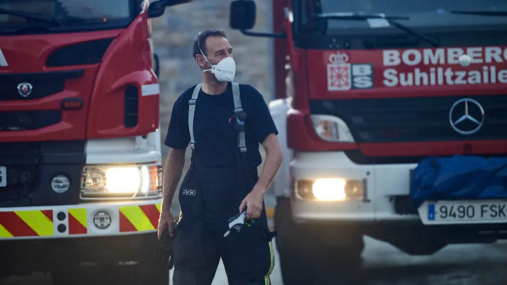 Un fuego en Cizur Menor moviliza a los bomberos: la rápida extinción del humo que ha afectado a la ronda de Pamplona