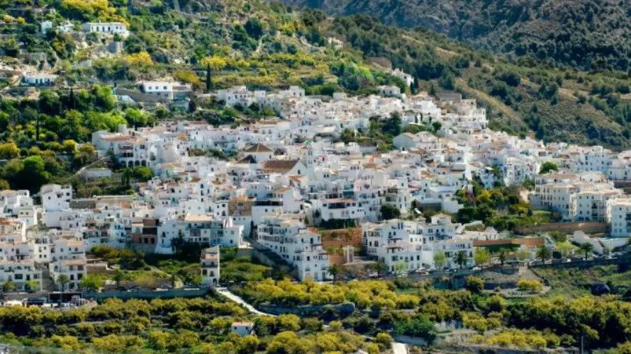 Pueblo de Frigiliana en Andalucía.