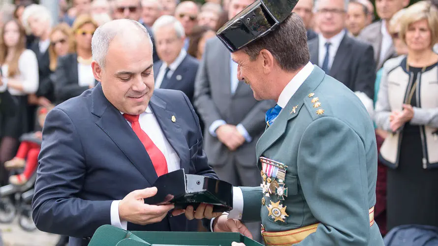 Dia del Pilar, 12 de octubre, Patrona de la Guardia Civil en Pamplona. PABLO LASAOSA