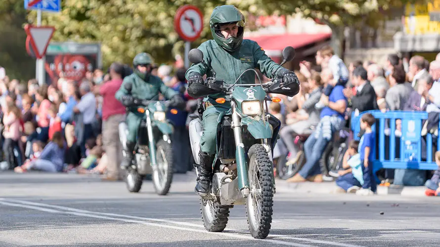 Dia del Pilar, 12 de octubre, Patrona de la Guardia Civil en Pamplona. PABLO LASAOSA