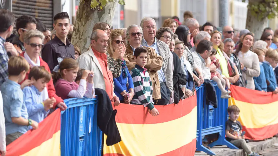 Dia del Pilar, 12 de octubre, Patrona de la Guardia Civil en Pamplona. PABLO LASAOSA