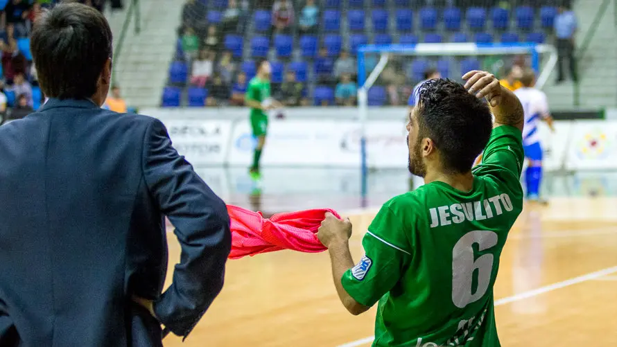 Partido de fútbol sala entre Magna Gurpea y Jumilla FS en el pabellón Anaitasuna. IÑIGO ALZUGARAY. -1