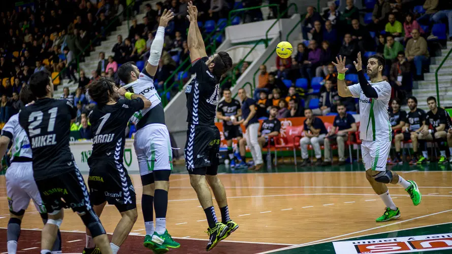 Partido de la Liga Asobal entre Helvetia Anaitasuna y Ademar León (27-27). IÑIGO ALZUGARAY. -2