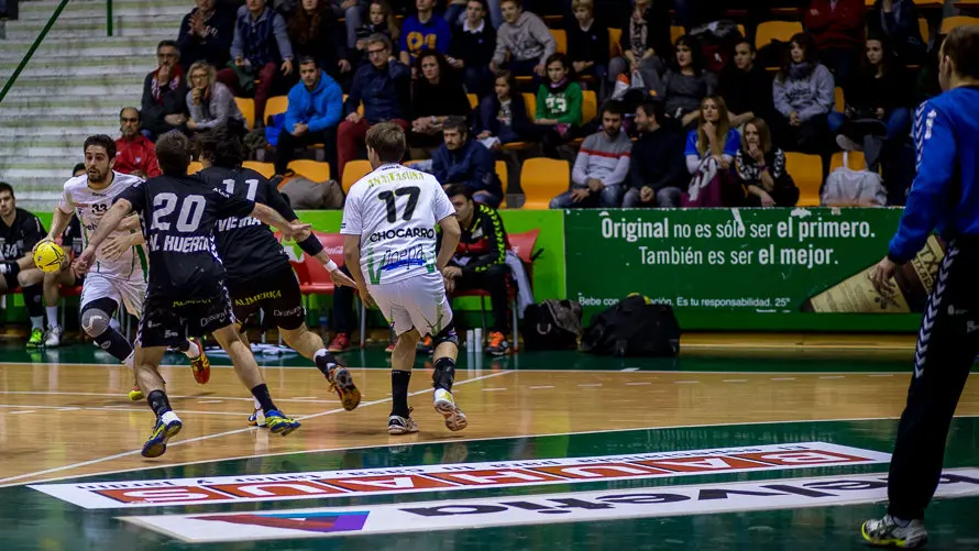 Partido de la Liga Asobal entre Helvetia Anaitasuna y Ademar León (27-27). IÑIGO ALZUGARAY. -4
