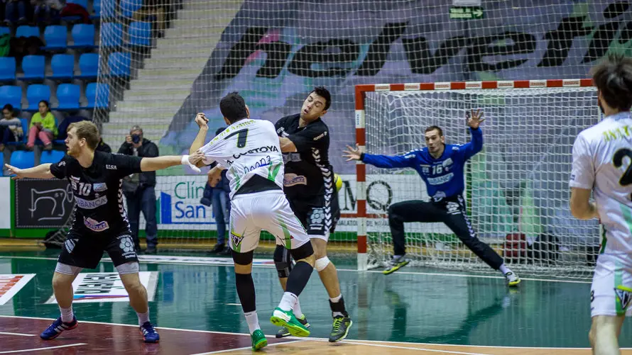 Partido de la Liga Asobal entre Helvetia Anaitasuna y Ademar León (27-27). IÑIGO ALZUGARAY. -7