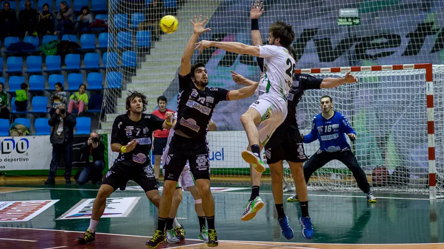Partido de la Liga Asobal entre Helvetia Anaitasuna y Ademar León (27-27). IÑIGO ALZUGARAY. -11