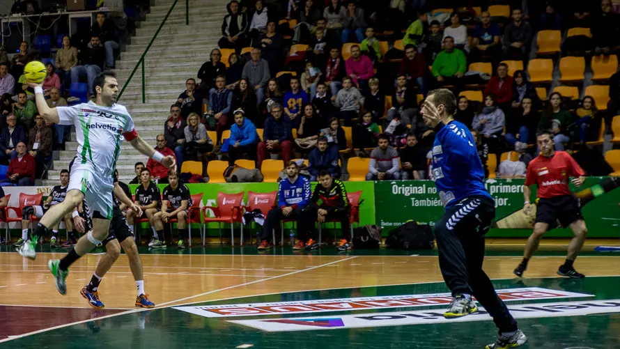 Partido de la Liga Asobal entre Helvetia Anaitasuna y Ademar León (27-27). IÑIGO ALZUGARAY. -16