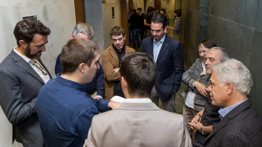 Debate electoral entre candidatos al Congreso de los Diputados celebrado en el Parlamento de Navarra. IÑIGO ALZUGARAY (2)