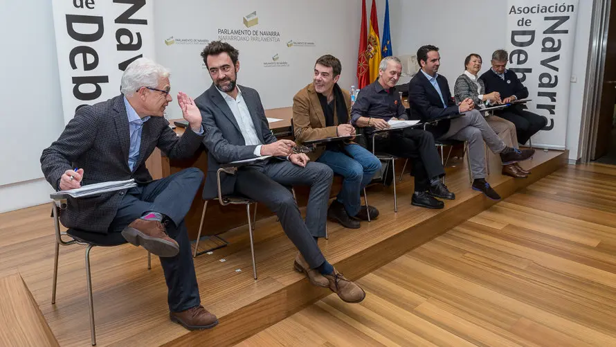 Debate electoral entre candidatos al Congreso de los Diputados celebrado en el Parlamento de Navarra. IÑIGO ALZUGARAY (8)