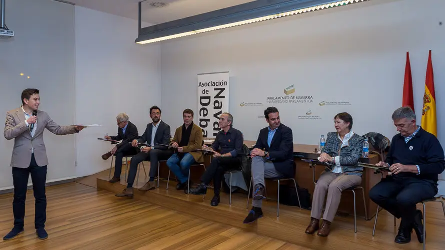 Debate electoral entre candidatos al Congreso de los Diputados celebrado en el Parlamento de Navarra. IÑIGO ALZUGARAY (9)