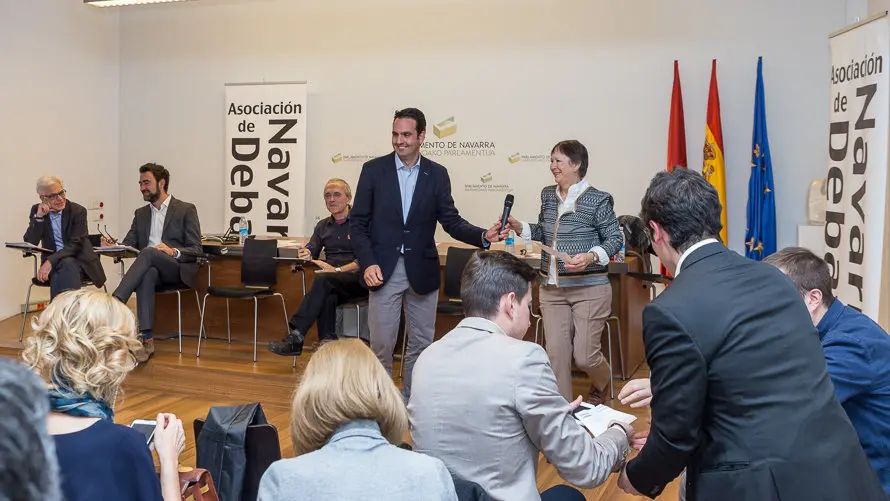 Debate electoral entre candidatos al Congreso de los Diputados celebrado en el Parlamento de Navarra. IÑIGO ALZUGARAY (11)