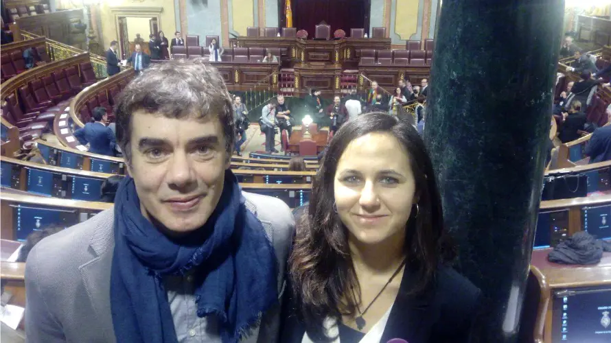 -Ione Belarra y Eduardo Santos en la constituci&oacute;n del Congreso.