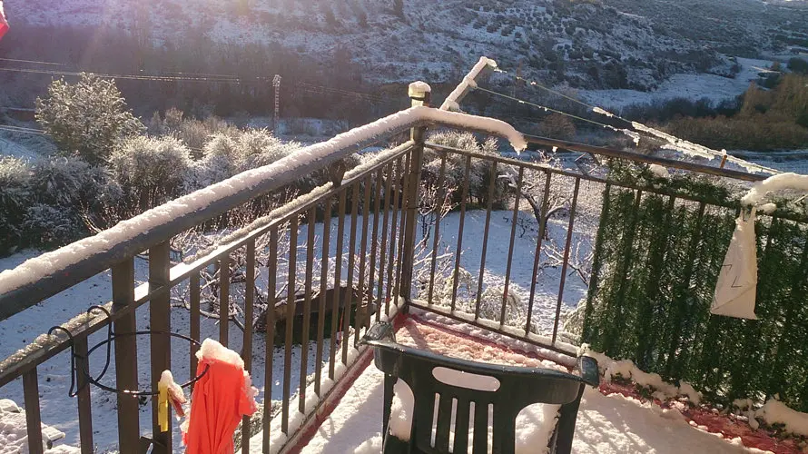 Nieve en San Martín de Unx 2. CHELO VALENCIA