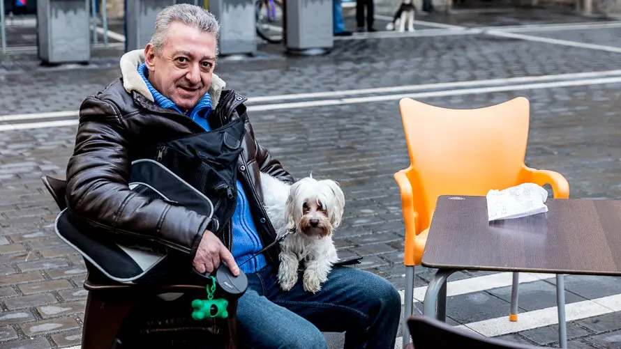 Bendición de animales en la parroquia de San Nicolás por la festividad de San Antón (14). IÑIGO ALZUGARAY