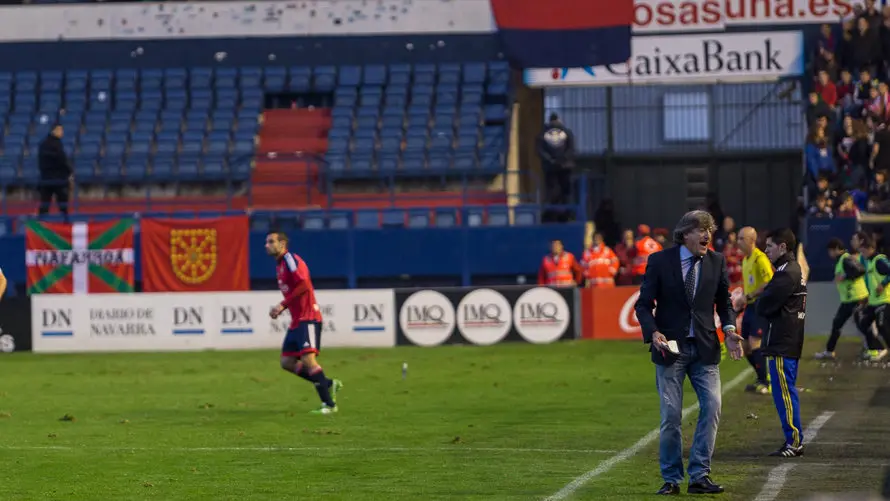 Partido entre Osasuna y Llagostera (3-0) celebrado en el estadio de El Sadar (28). IÑIGO ALZUGARAY