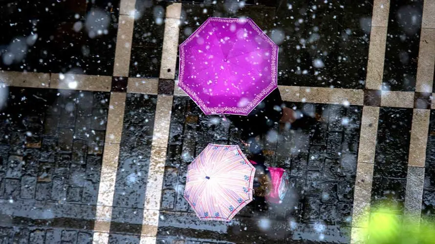 Nieve en Pamplona 3. EFE