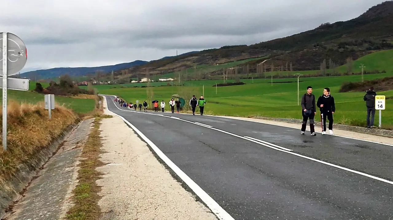 Peregrinos a Javier. (Navarra.com).