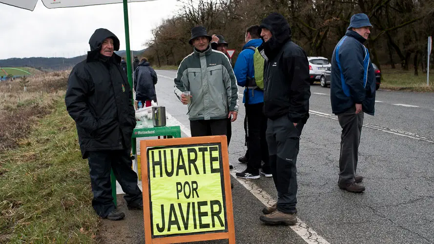Peregrinos en la primera Javierada de 2016. PABLO LASAOSA 9