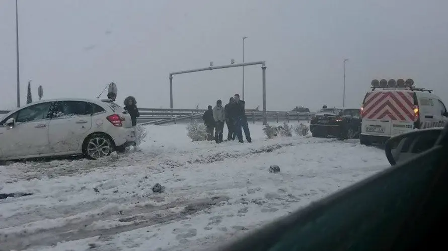 Accidente en el alto del Perdón. @mikelazcoiti