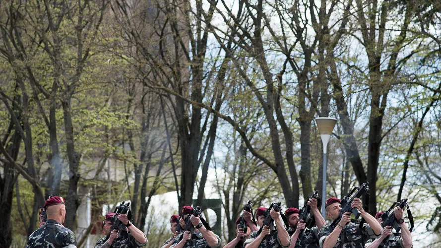 Acto institucional de la Policía Nacional en Pamplona. PABLO LASAOSA 13