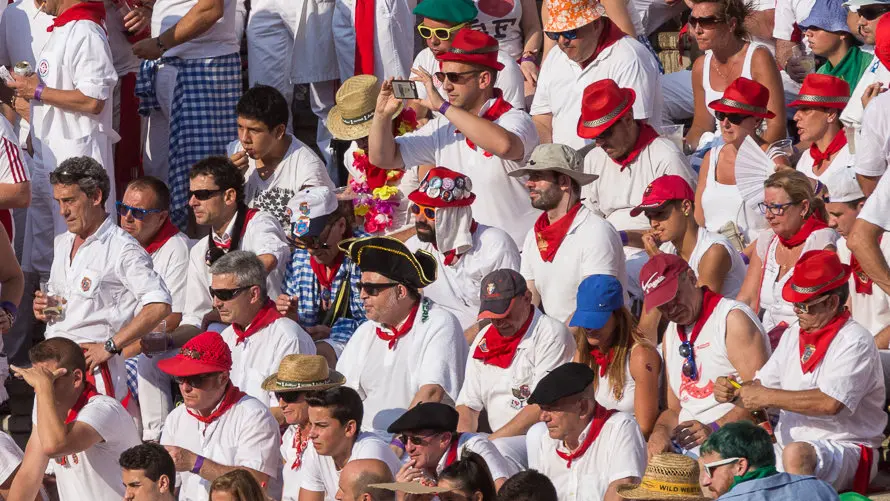 Imágenes de los tendidos de la Plaza de Pamplona en la corrida de los toros de Pedraza de Yeltes (9). IÑIGO ALZUGARAY