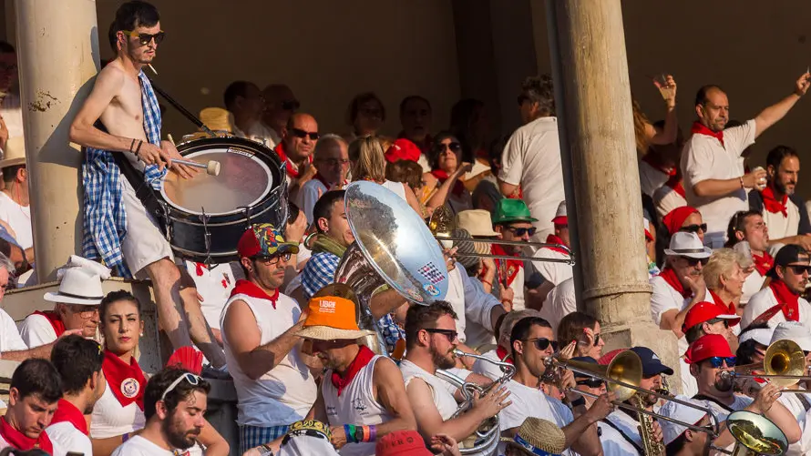 Imágenes de los tendidos de la Plaza de Pamplona en la corrida de los toros de Pedraza de Yeltes (34). IÑIGO ALZUGARAY
