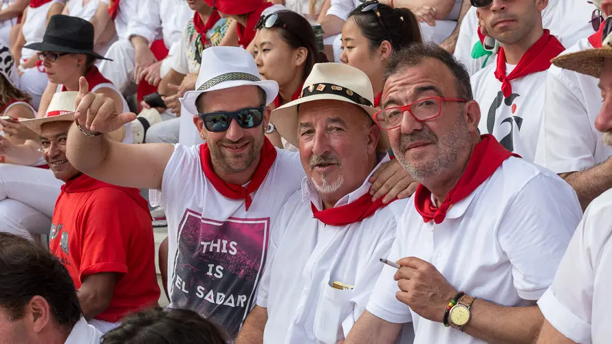 Imágenes de los tendidos de la Plaza de Pamplona en la corrida de los toros de Pedraza de Yeltes (38). IÑIGO ALZUGARAY