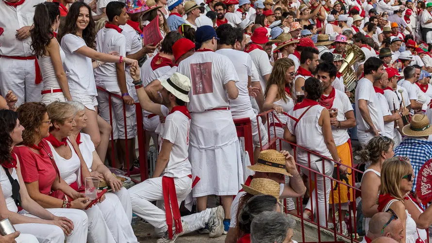 Imágenes de los tendidos de la Plaza de Pamplona en la corrida de los toros de Pedraza de Yeltes (47). IÑIGO ALZUGARAY