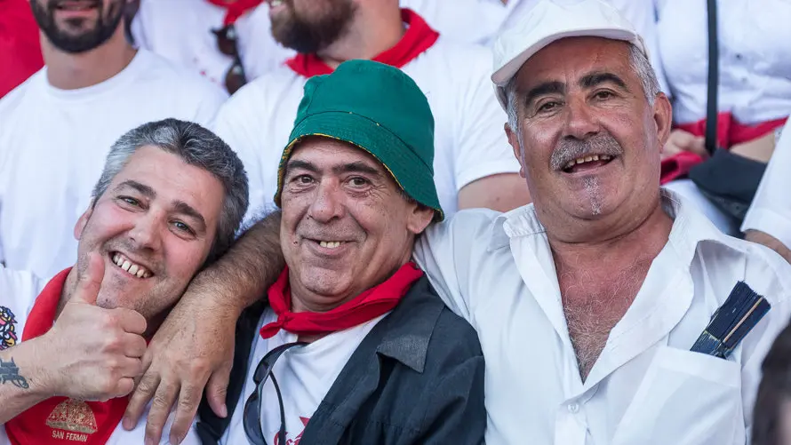 Los tendidos de la plaza durante la corrida de la Feria de San Fermín con toros de Victoriano del Río Cortés (17). IÑIGO ALZUGARAY