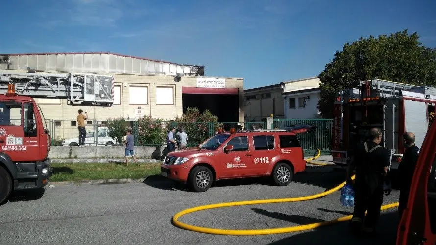 La empresa Antonio Oneca, afectada por un grave incendio.