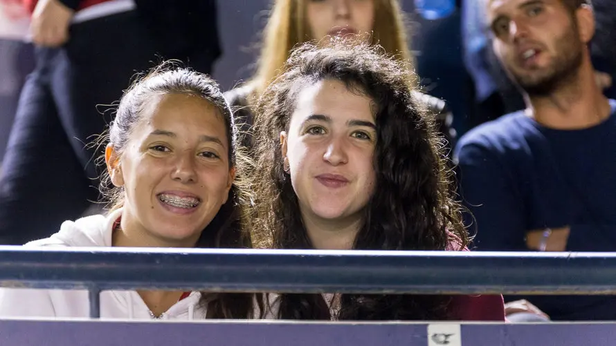 Imágenes de la afición en la grada del estadio de El Sadar durante el partido entre Osasuna y Espanyol (15). IÑIGO ALZUGARAY